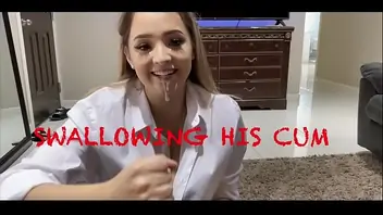 Cum sucking whore