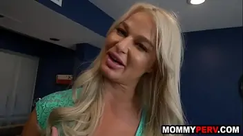 Hot blonde ass mom and son