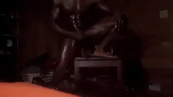 Hot oiled black virgin riding dick