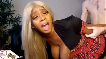 Athletic college black girl loves to fuck in ebony porn video
