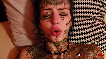 Inked up beauty amber luke craves a big cock